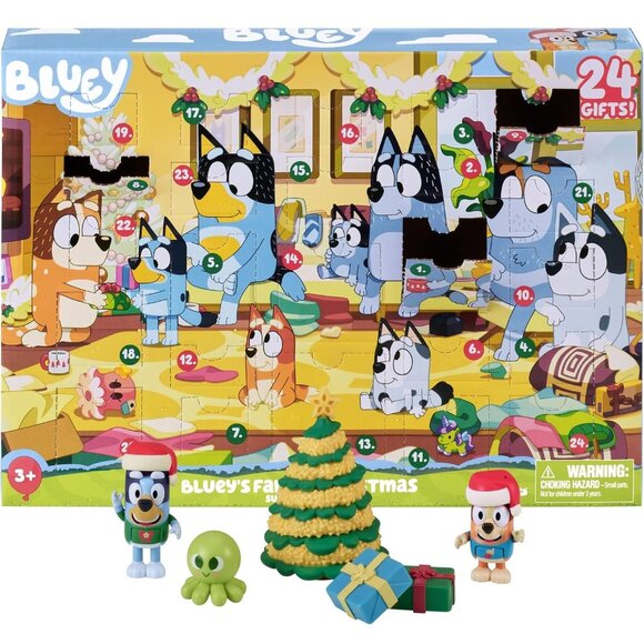 Bluey Christmas Advent Calendar | 24 Pieces - Picture 1 of 7